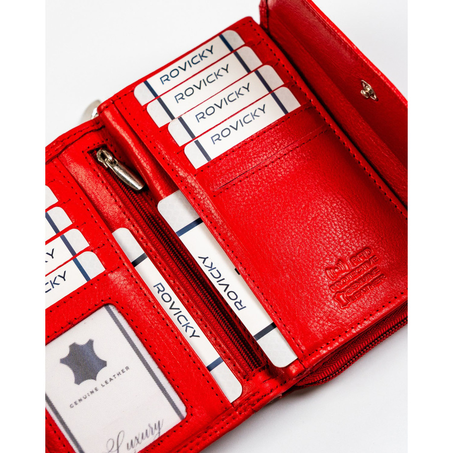 Leather wallet RFID ROVICKY R-D1511-NCD-BL