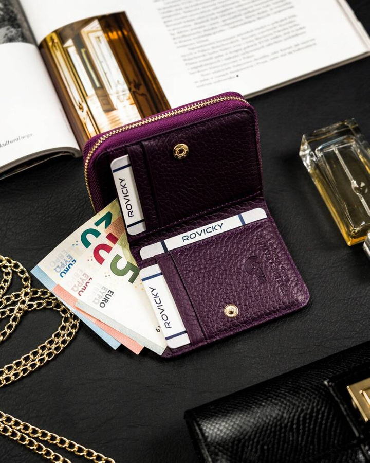 Leather wallet RFID LORENTI 5157-SH