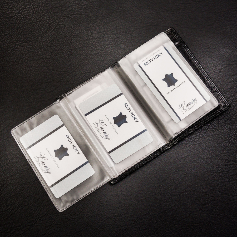 Leather card case 4U CAVALDI E5719-GN