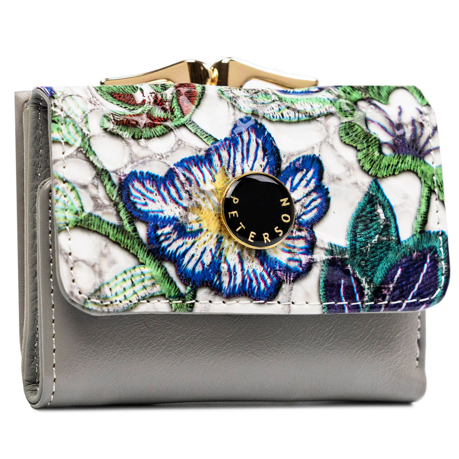 Leather wallet RFID PETERSON PTN PH32-LFL-7285 GR