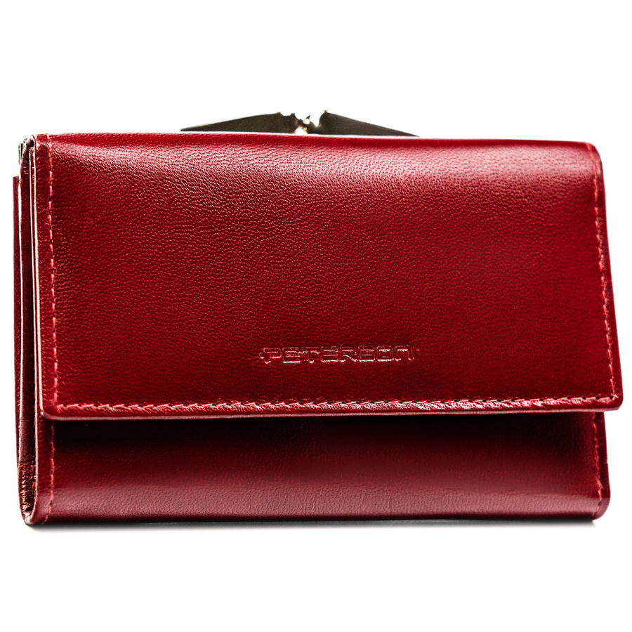 Leather wallet RFID PETERSON PTN RD-18-NGV