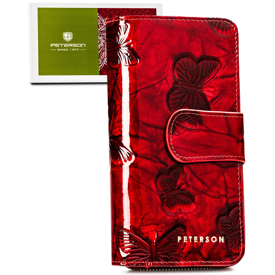 Leather wallet RFID PETERSON PTN 76116-BF