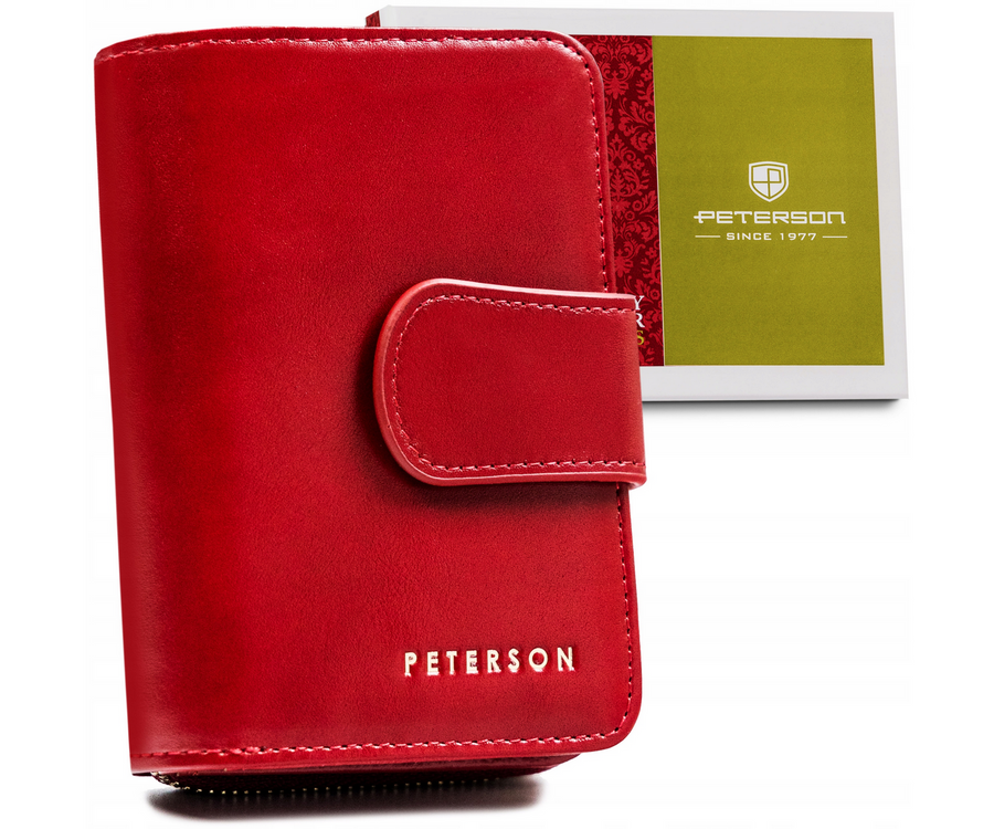 Leather wallet RFID PETERSON PTN 425214-SGN