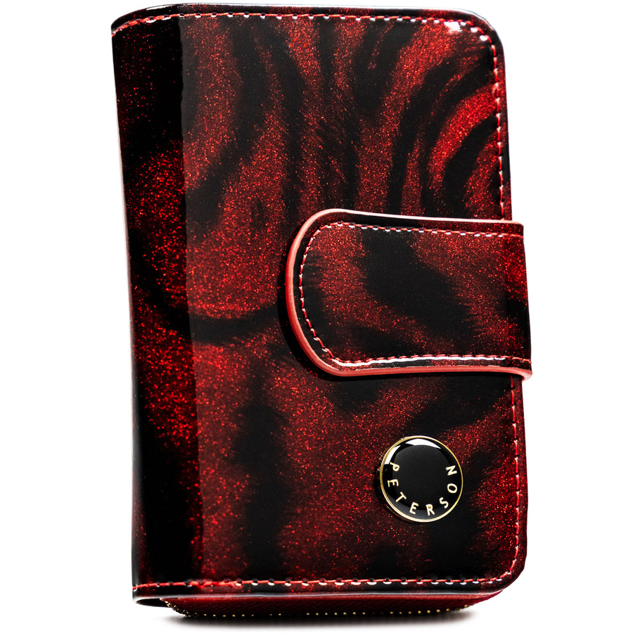 Leather and leatherette wallet RFID PETERSON PTN PS115-TDS