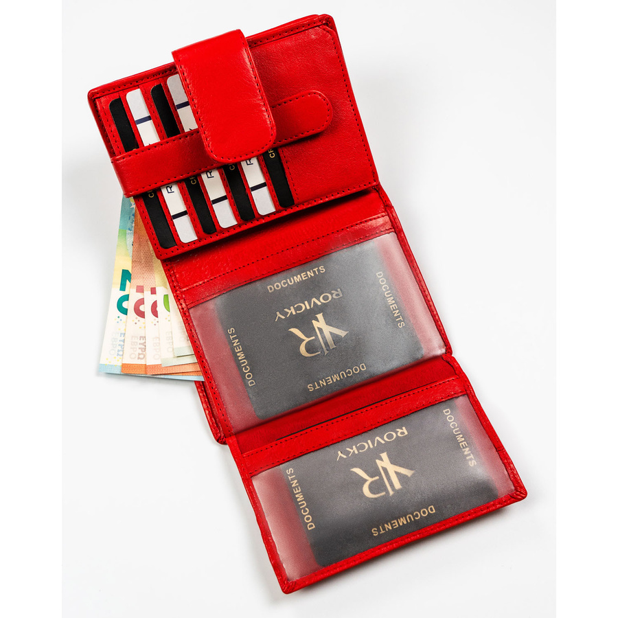 Leather wallet RFID ROVICKY R-D1503-NCD-BL