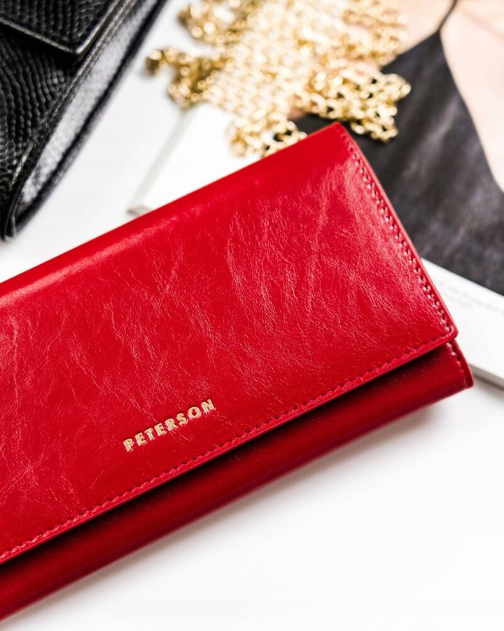 Leather women wallet PETERSON PTN PL-721