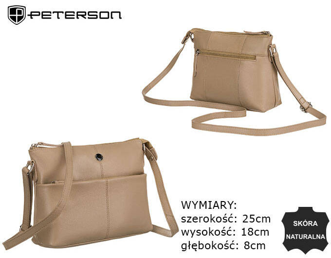 Leather bag PETERSON PTN TOR-306-SNC