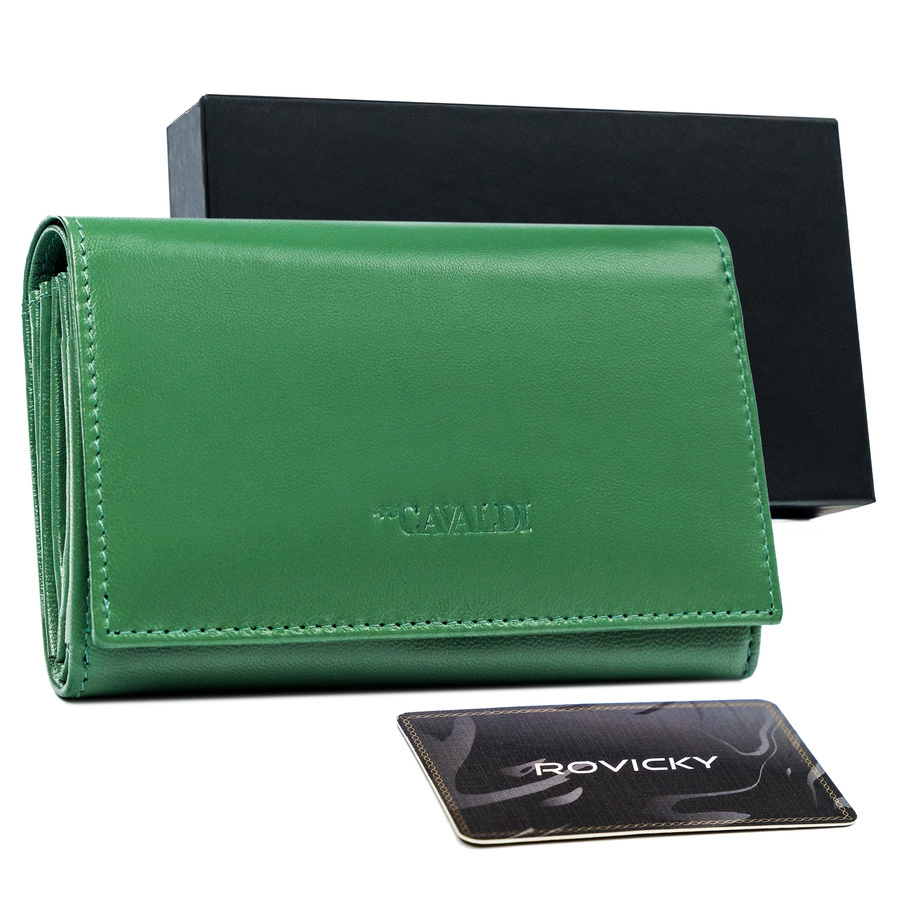 Leather wallet RFID 4U CAVALDI RD-22-GCL