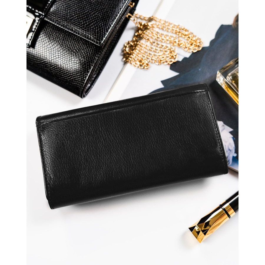 Leather wallet RFID ROVICKY R-D1521-NCD-BL