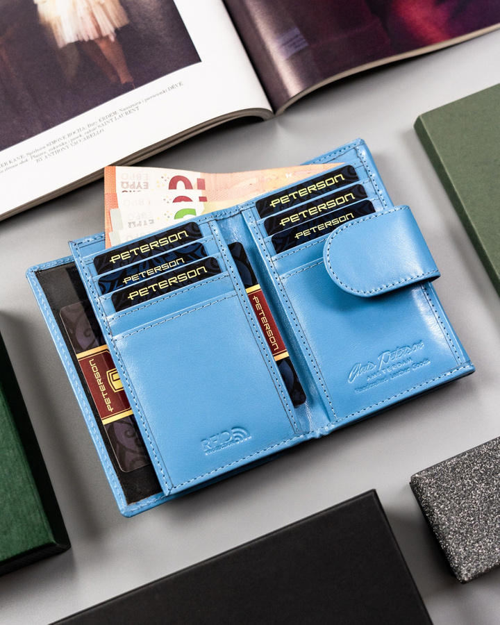 Leather's wallet RFID PETERSON PTN 70-BO