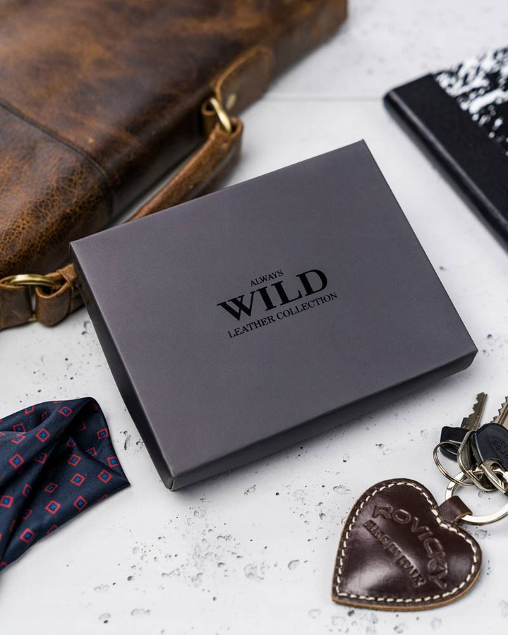 Leather men wallet ALWAYS WILD N992L-P-CHM