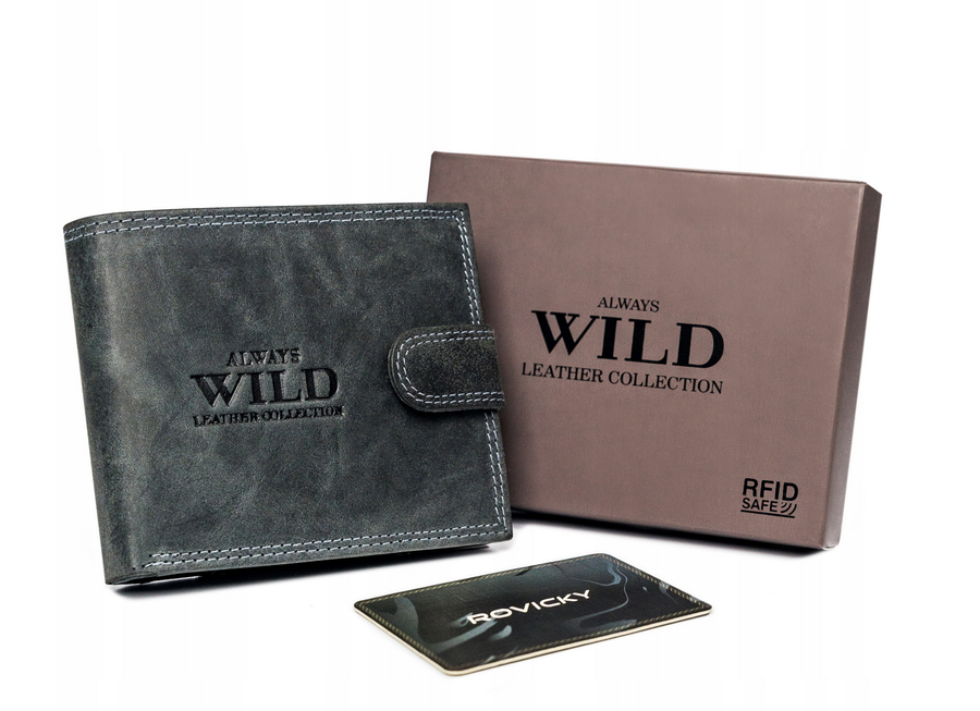 Leather men wallet ALWAYS WILD N992L-P-CHM