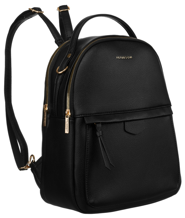 Leatherette bagpack PETERSON PTN F3606