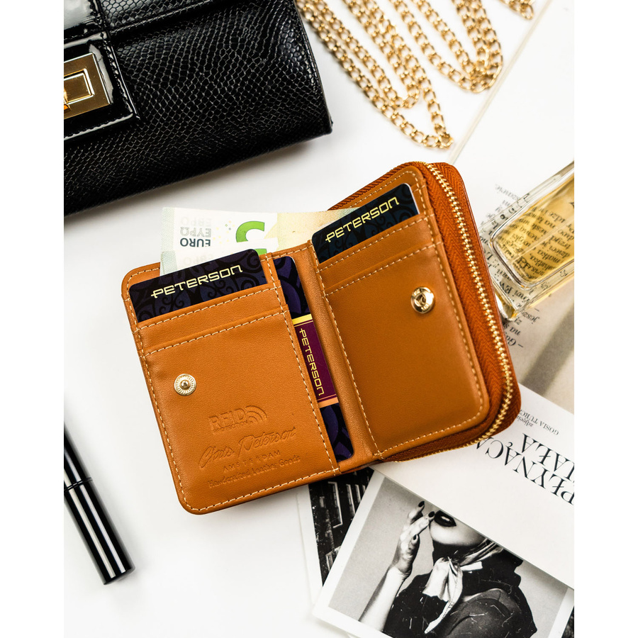 Leatherette wallet RFID PETERSON PTN 010-HF
