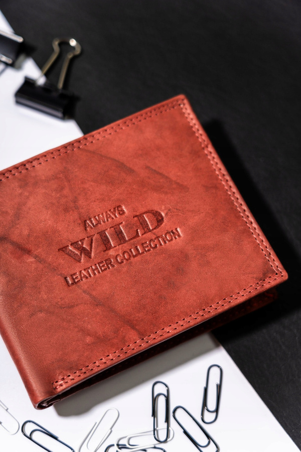 Leather wallet ALWAYS WILD AW-N7-MAL