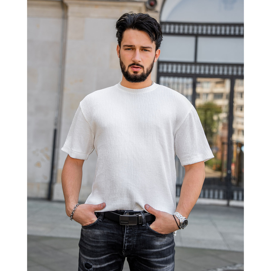 Leather belt PETERSON PTN A011