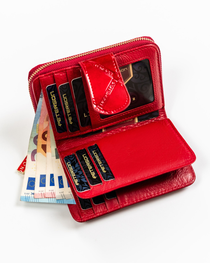 Leather wallet RFID PETERSON PTN 76115-PLT