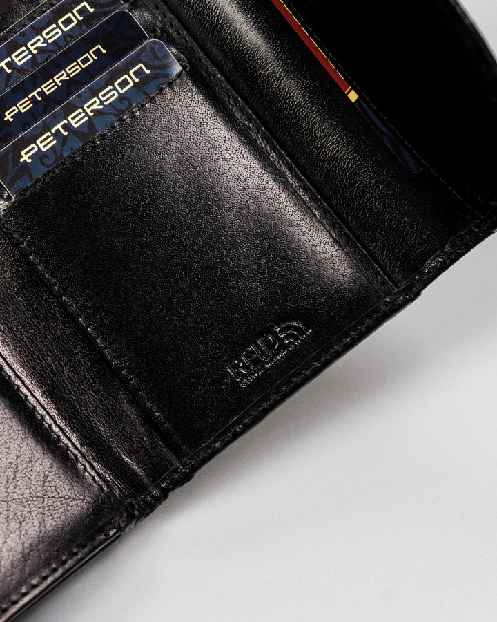 Leather's wallet RFID PETERSON PTN 116-BO