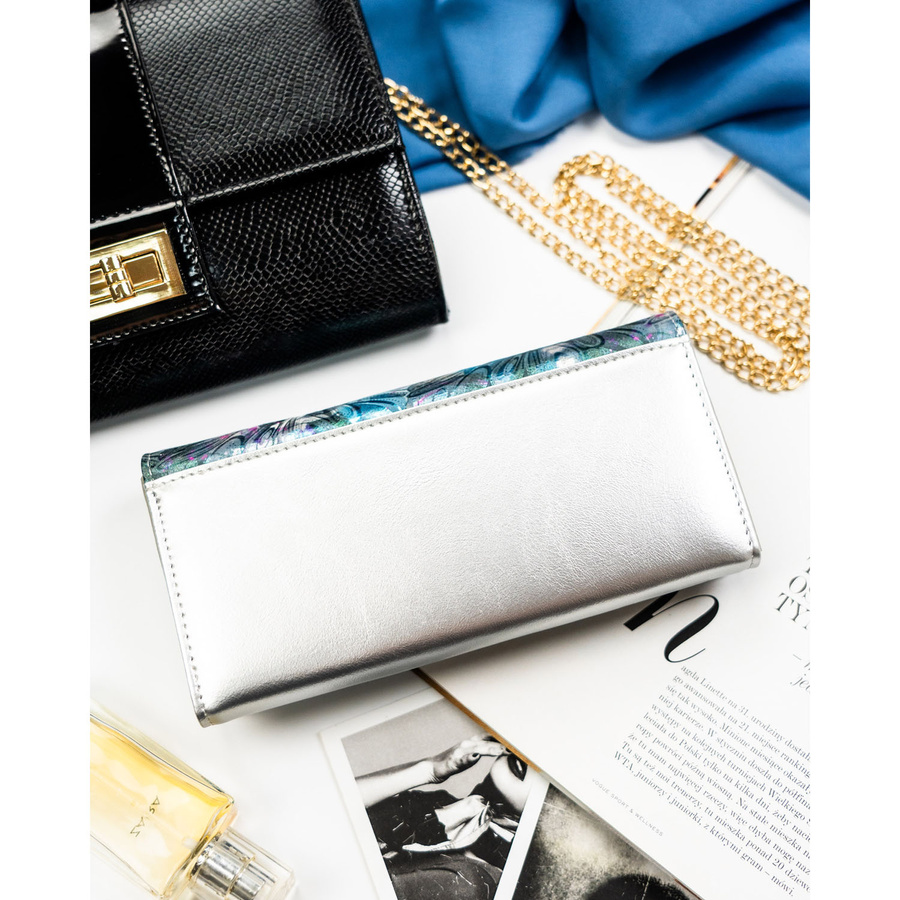 Leather+leatherette wallet RFID PETERSON PTN PX24-1-NPK