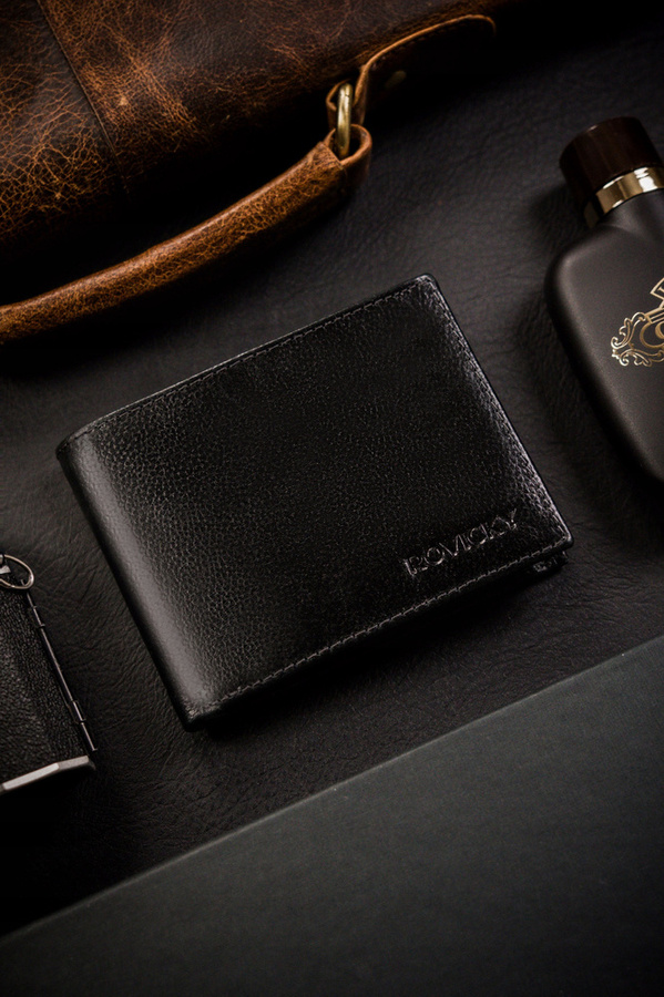 Leather wallet RFID ROVICKY N992-RPVT-BL