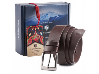 Leather men belt PETERSON PTN SSK-7