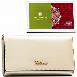 Leather wallet RFID PETERSON PTN 1N-466
