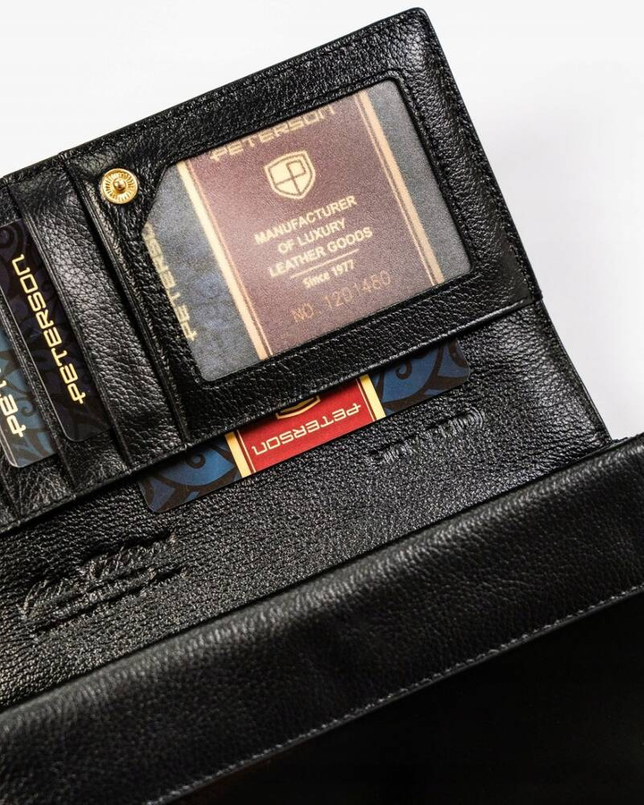 Leather wallet RFID PETERSON PTN 1N-411