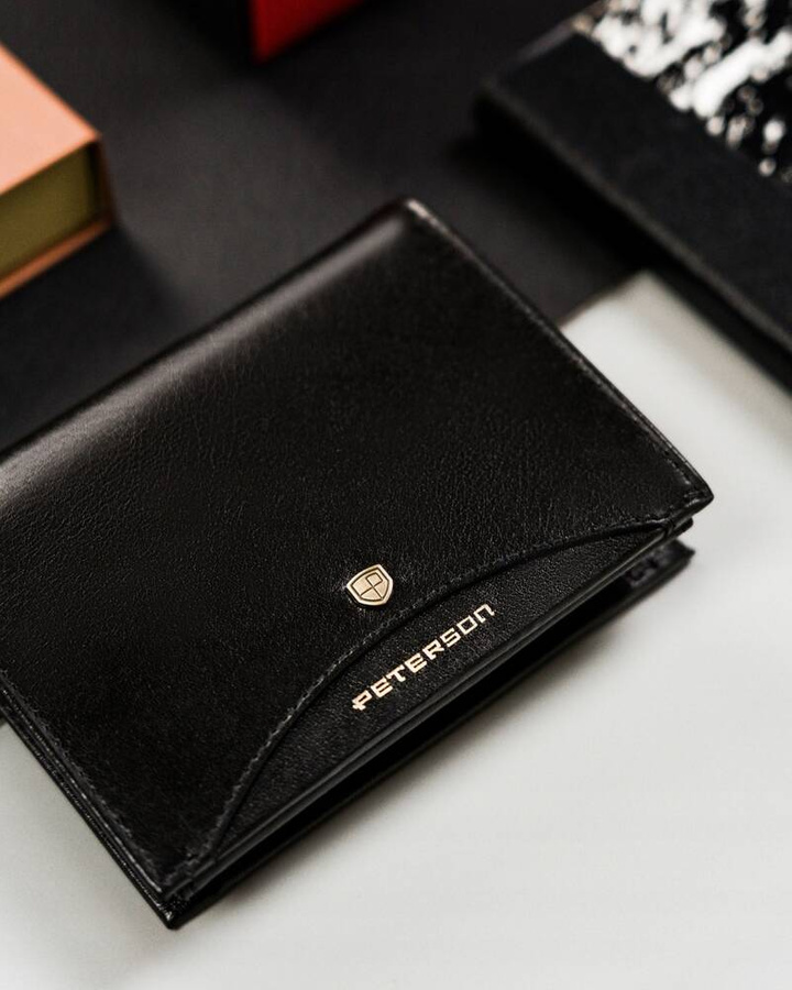 Leather wallet RFID PETERSON PTN 303.01