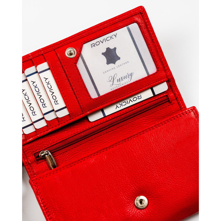 Leather wallet RFID ROVICKY R-D1520-NCD-BL
