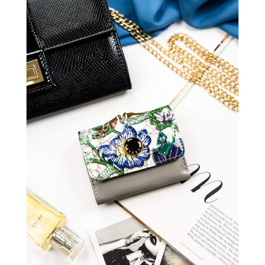 Leather wallet RFID PETERSON PTN PH32-LFL-7285 GR