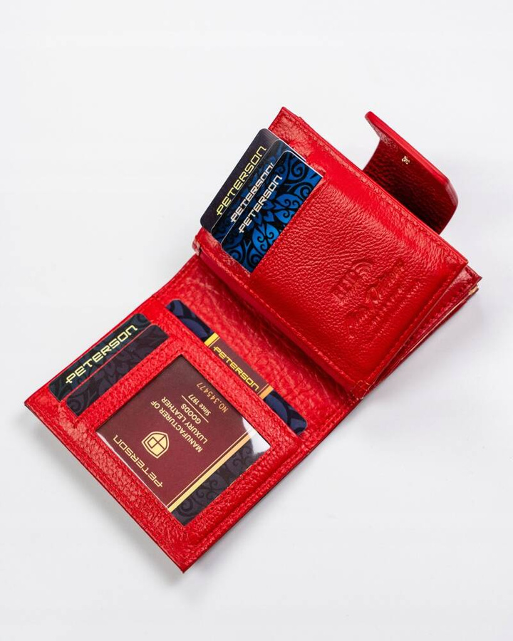 Leather wallet RFID PETERSON PTN 42329-BF