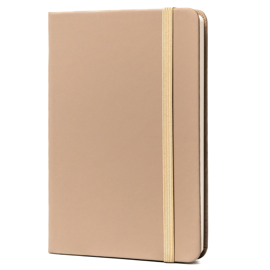 Notes w formacie A6 w kolorze khaki zadrukowany w linie - Peterson