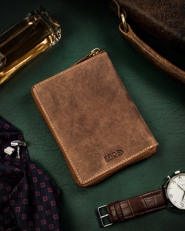 Leather wallet RFID PETERSON PTN 340PW-02 2-1-4