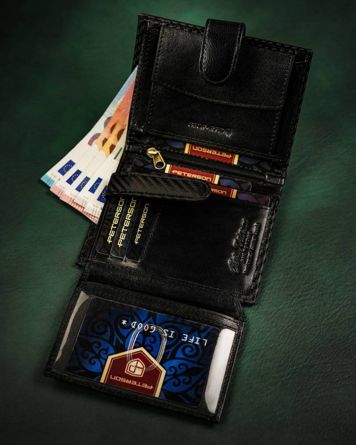 Leather wallet RFID PETERSON PTN 303Z-CA-6587