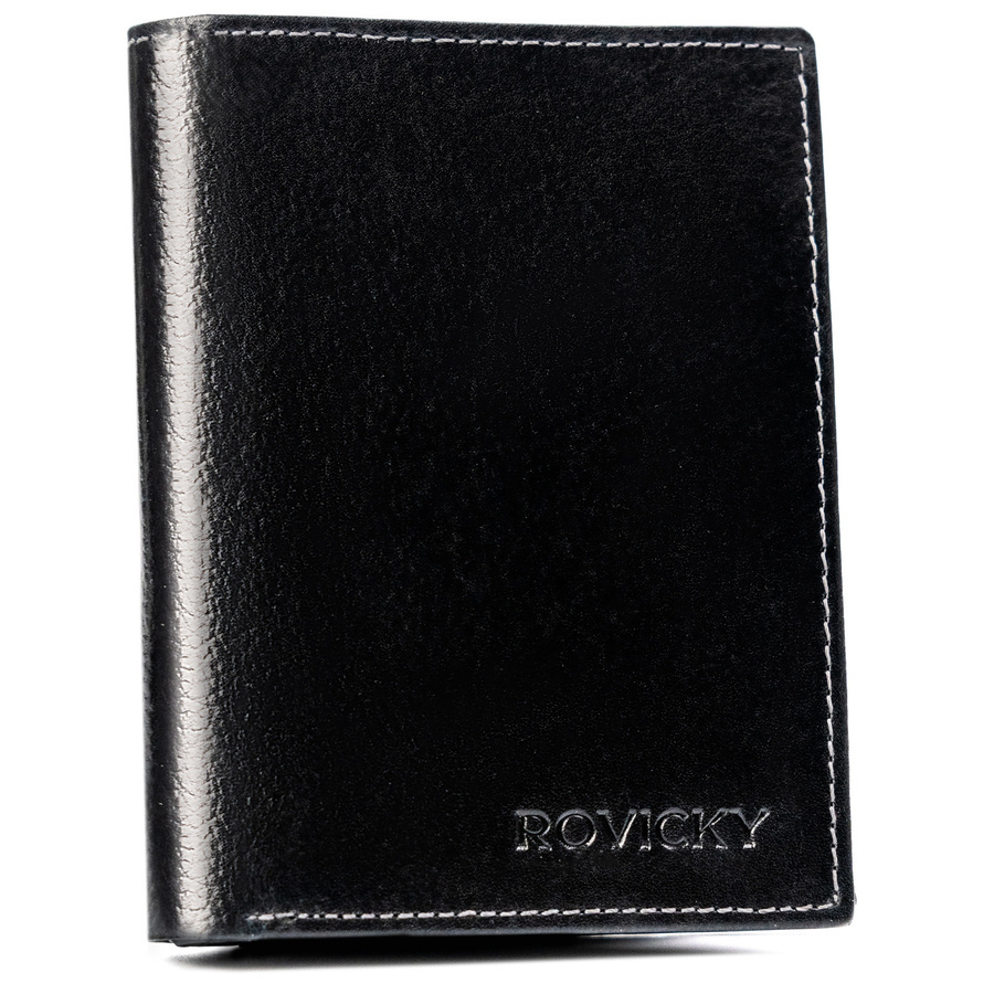 Leather wallet RFID ROVICKY N4-RPVT-BL