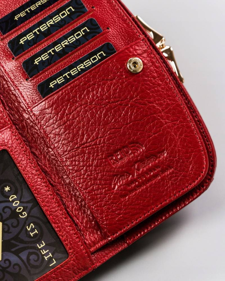 Leather's wallet RFID PETERSON PTN 42123-SG