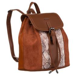 Leatherette bagpack DAVID JONES 6885-2