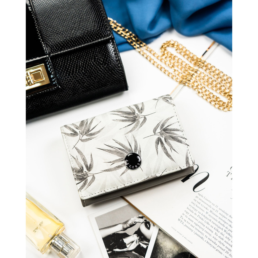 Leather+leatherette wallet RFID PETERSON PTN PX30-1-NPK