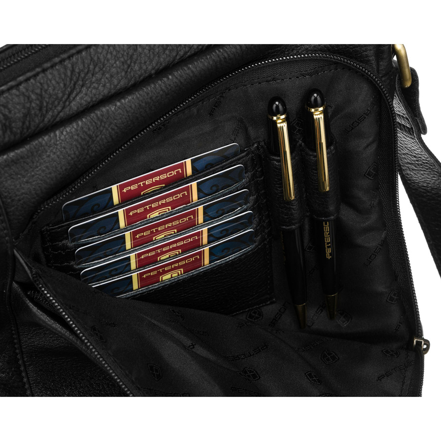 Leather bag PETERSON PTN RIVER-NDM