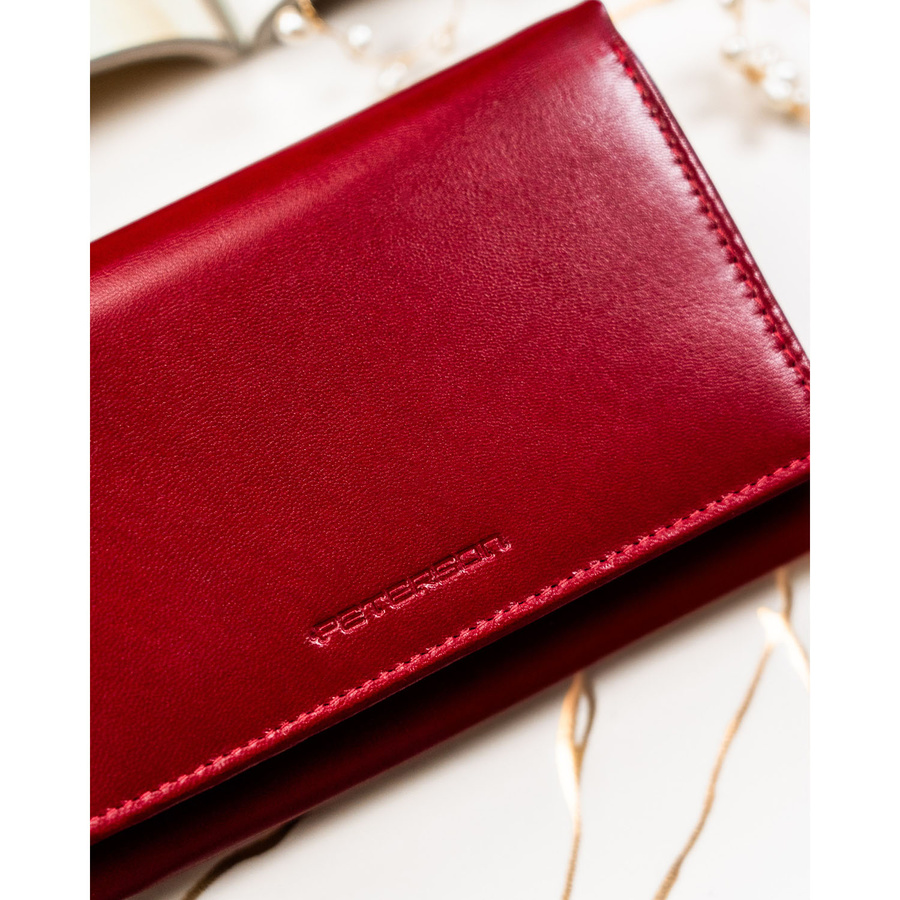 Leather wallet RFID PETERSON PTN RD-22-NGV