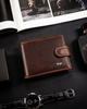 Leather wallet RFID PETERSON PTN WL-0305L-COM