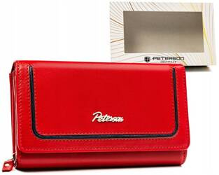 Leather wallet RFID PETERSON PTN KA-25