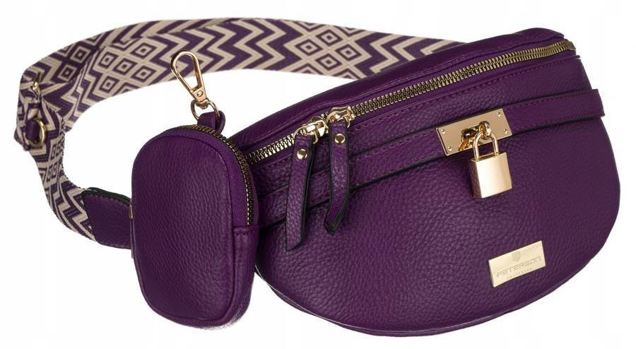 Leatherette bumbag PETERSON PTN NER-6178