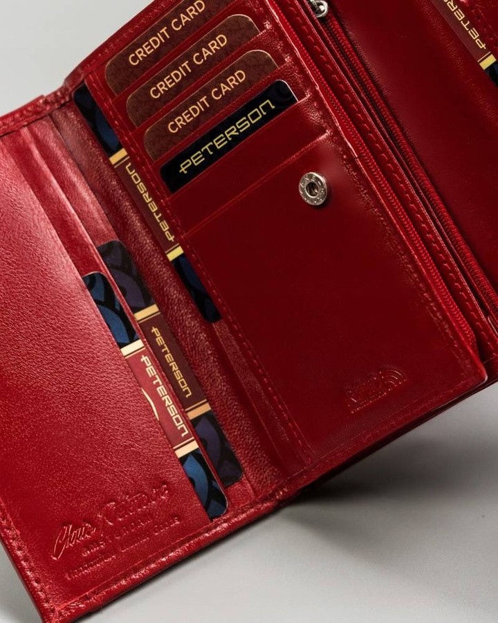 Leathyer's wallet RFID PETERSON PTN RD-22-GCL-Y