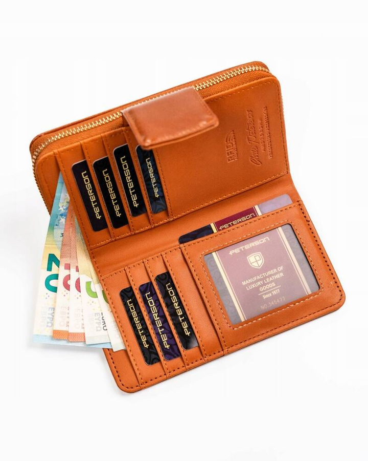 Leatherette wallet RFID PETERSON PTN 008-F