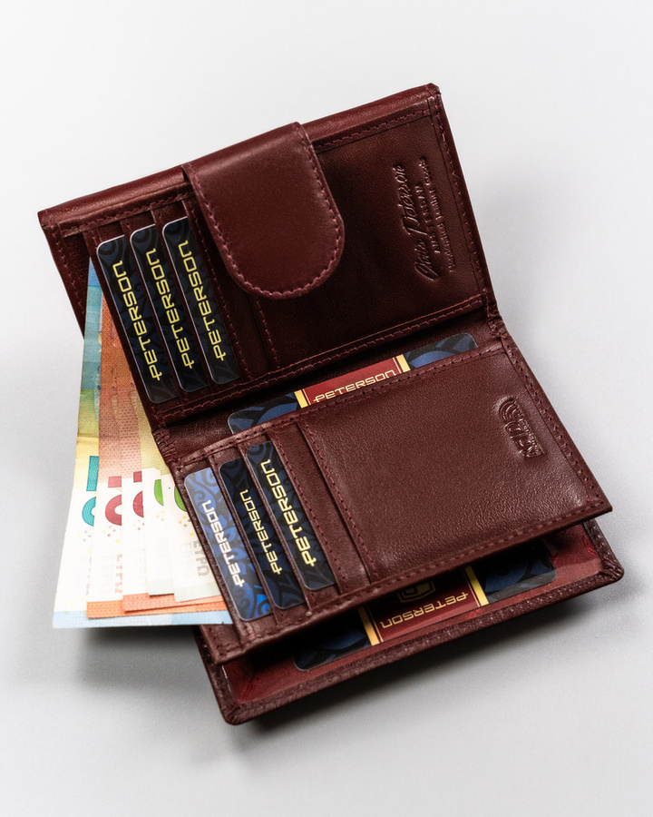 Leather's wallet RFID PETERSON PTN 70-BO
