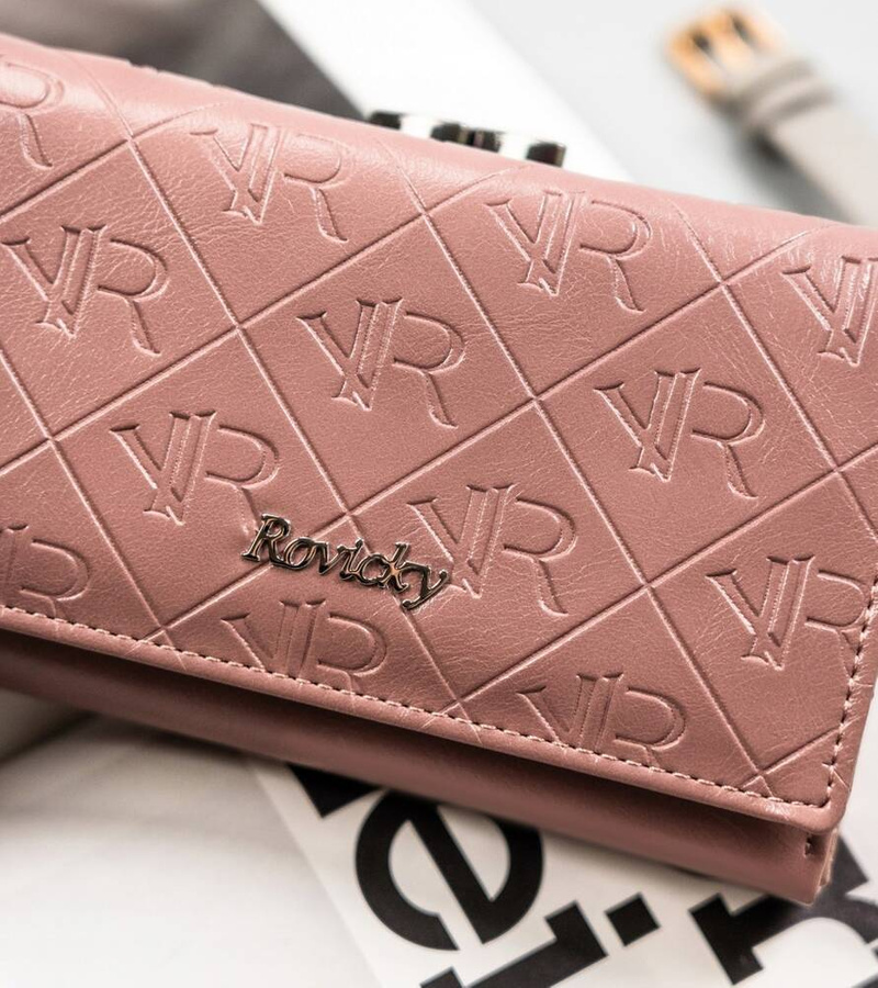 Leather & leatherette wallet RFID ROVICKY RPX-23-PMT