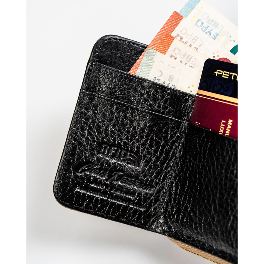 Leather wallet RFID PETERSON PTN LJ-423229