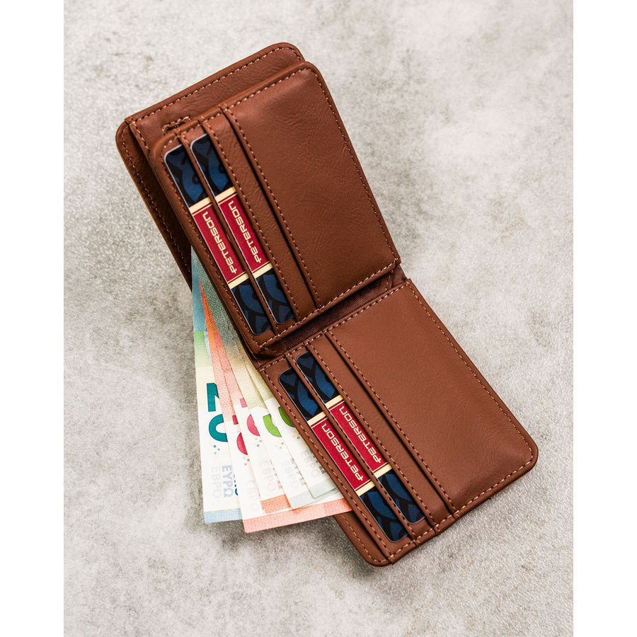 Leatherette wallet RFID PETERSON PTN EH-08Z