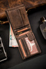 Leather wallet RFID BUFFALO WILD MR-02-BAW-BL